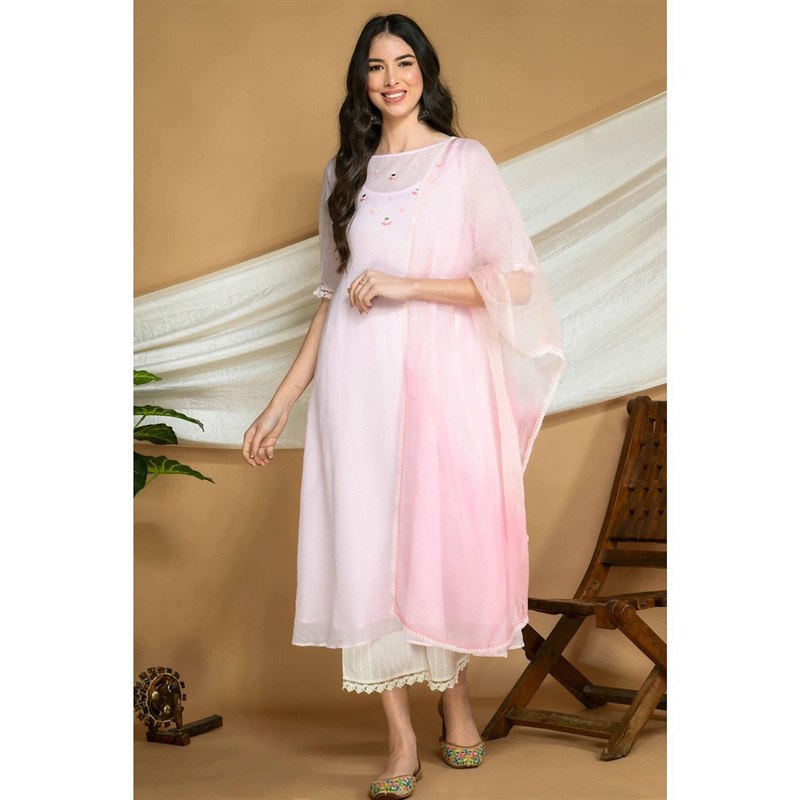 Chikankari Kurti Lucknowi