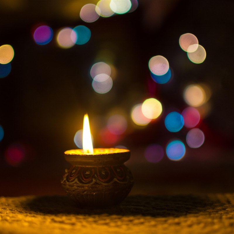 Clay Elephant Shaped Diya