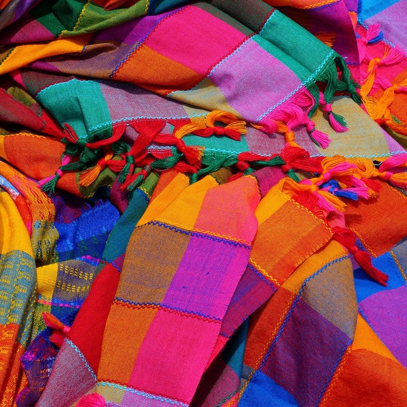 Embroidered Fabric Toran with Tassels