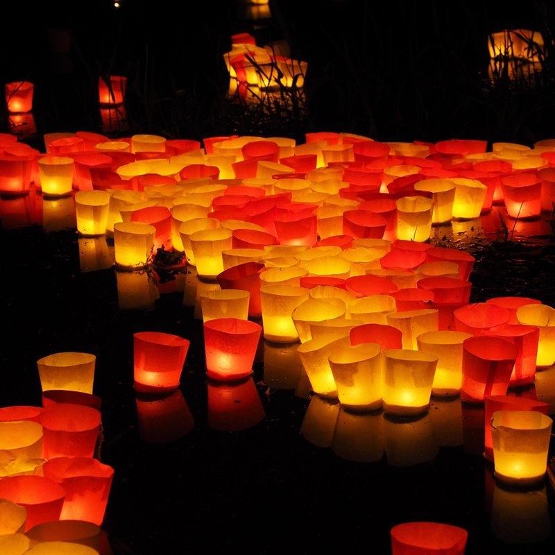 Glass Bowl Centrepiece with Floating Candles