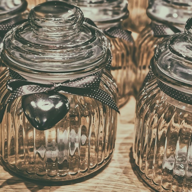 Glass Container Set with Lids (Set of 5)