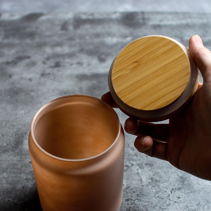Glass Storage Jars with Wooden Lids (Set of 3)