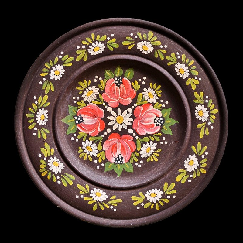Hand Painted Madhubani Wall Plate