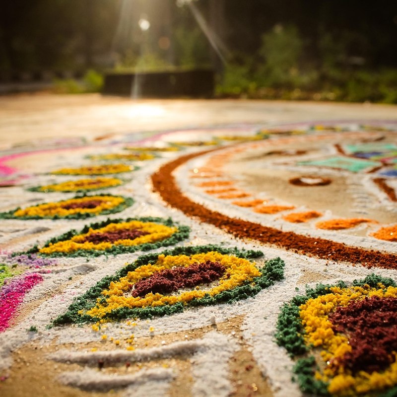 Mandala Rangoli Floor Sticker