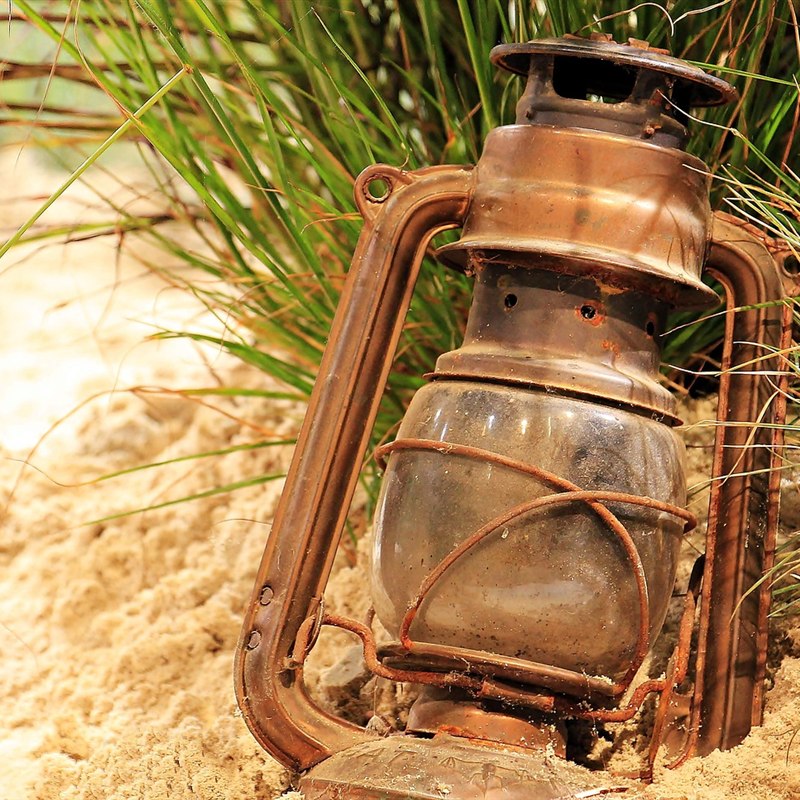 Moroccan Style Metal Lantern with LED