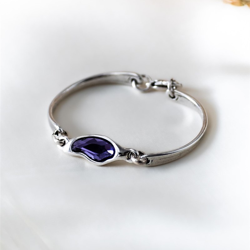 Oxidised Silver Cuff Bracelet