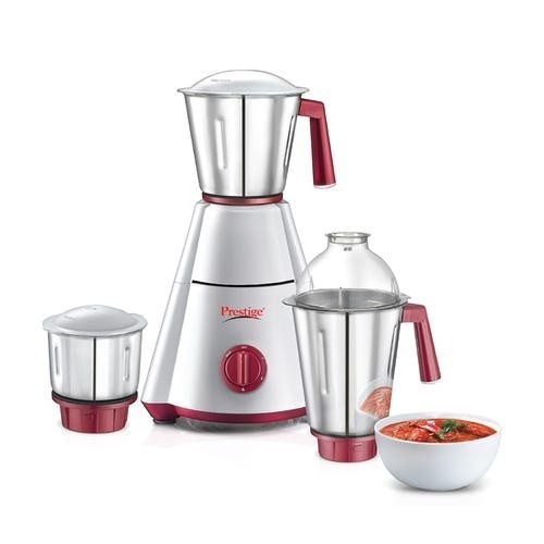 Prestige Nakshatra Plus 750 Watts Mixer Grinder with Accessories - Stainless Steel Jars 3 Unit