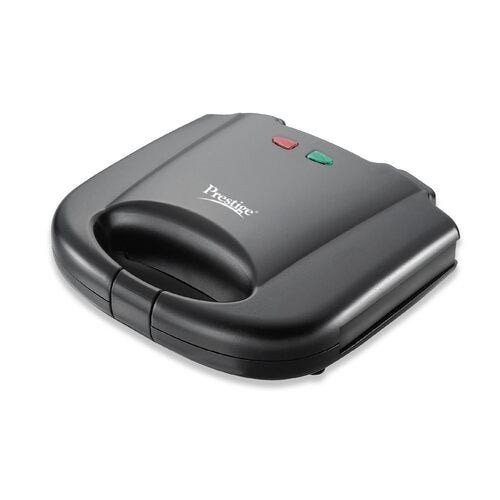 Prestige PGMFB 800 Watt Grill Sandwich Toaster | Non-Stick Grill Plates | Heat Resistant Bakelite Body | Auto Cut Off | Black