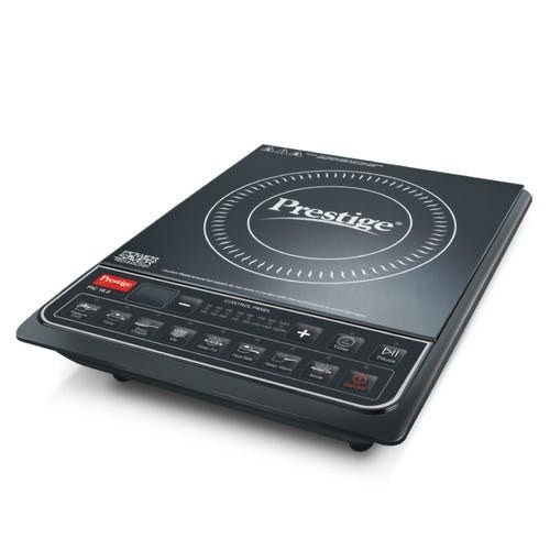 Prestige PIC 16.0 Plus 2000 Watts Induction Cooktop | 4KV Surge Protection | 8 Preset Indian Menu Option with Timer | Soft Touch Button | Black
