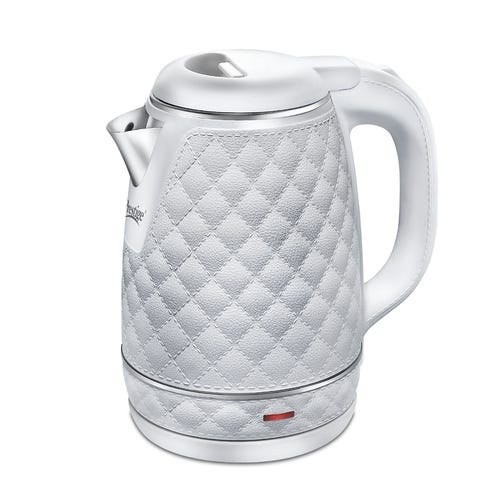Prestige PKCT 1.5 Litre Electric Kettle with Designer Cool Touch Exterior | Stainless Steel Inner Body | Dry Heat Protection | White