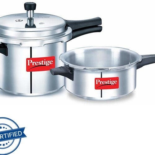 Prestige Popular 5 L, 3 L Outer Lid Pressure Cooker (Aluminium)