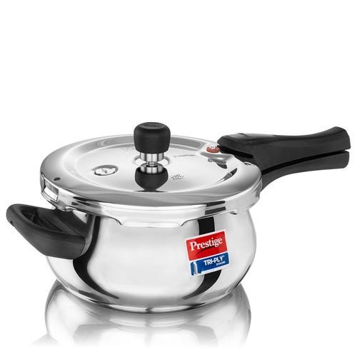 Prestige Svachh Tri-Ply Handi Pressure Cooker 3 Litre